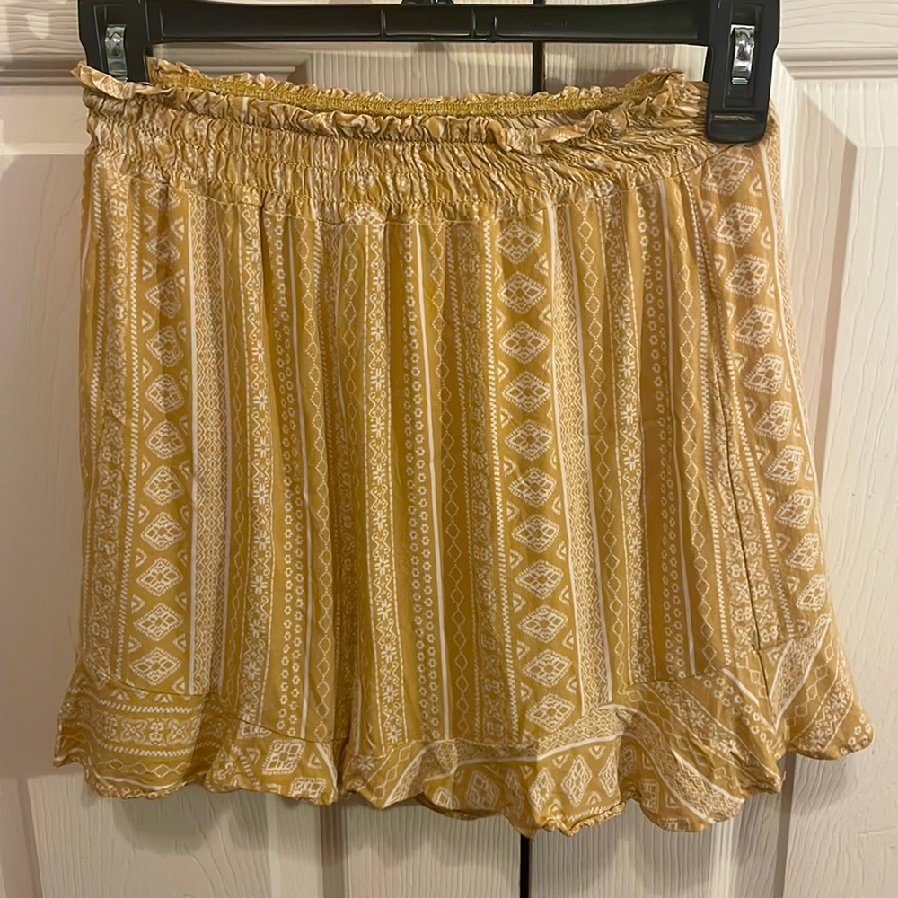 Womens Yellow Beach Shorts